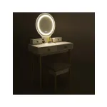 Toaletka kosmetyczna z oświetleniem + taboret TOA-02